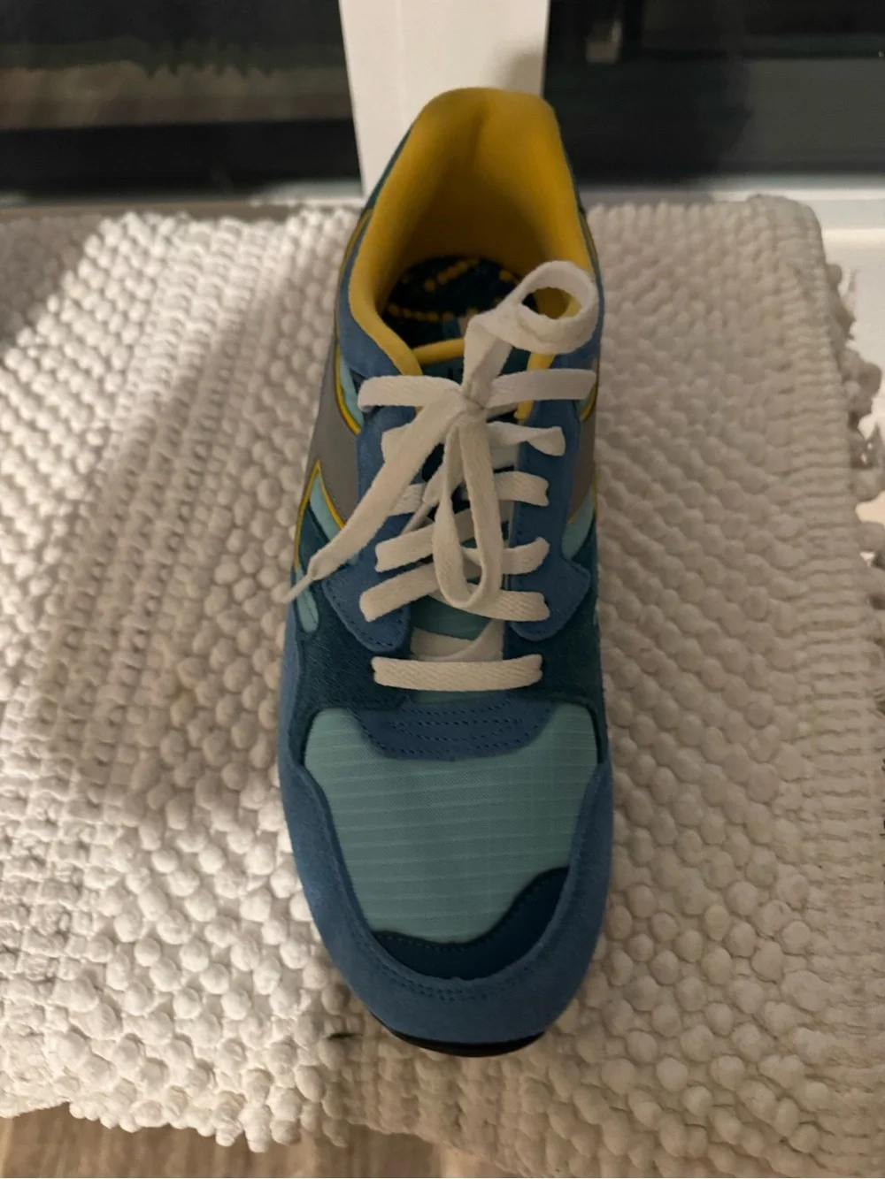 Diadora Blue Teal Yellow Men's Sneakers
